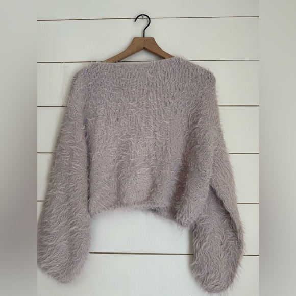 Free People Flurry Sweater in Lilac Frost - Picture 9 of 9